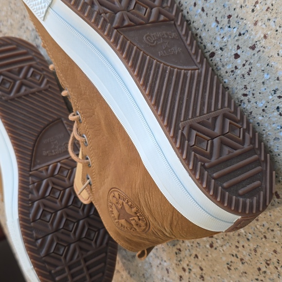 Converse Chuck Taylor All Star Waterproof High Top Boot Sneakers Brown Men 13 - Picture 6 of 9